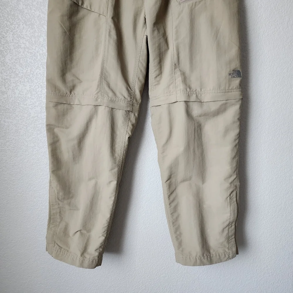THE NORTH FACE Zip off Athletic active hiking‎ pants in tan size XL